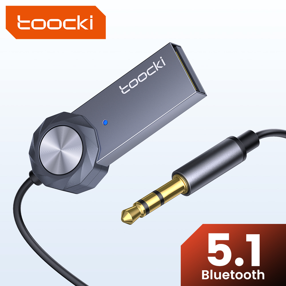 Robot Bluetooth Car - Toocki Bluetooth 5.1 Автомобильный аудиоресивер-адаптер, пружинный