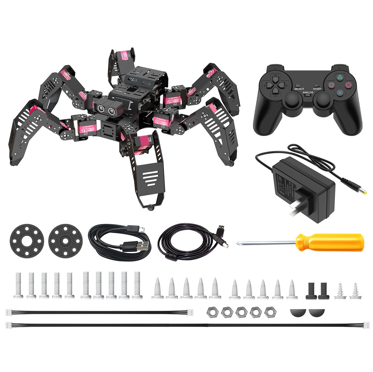 Robotics Kit - Программируемый шестиногий бионический робот-паук Hiwonder Spiderbot