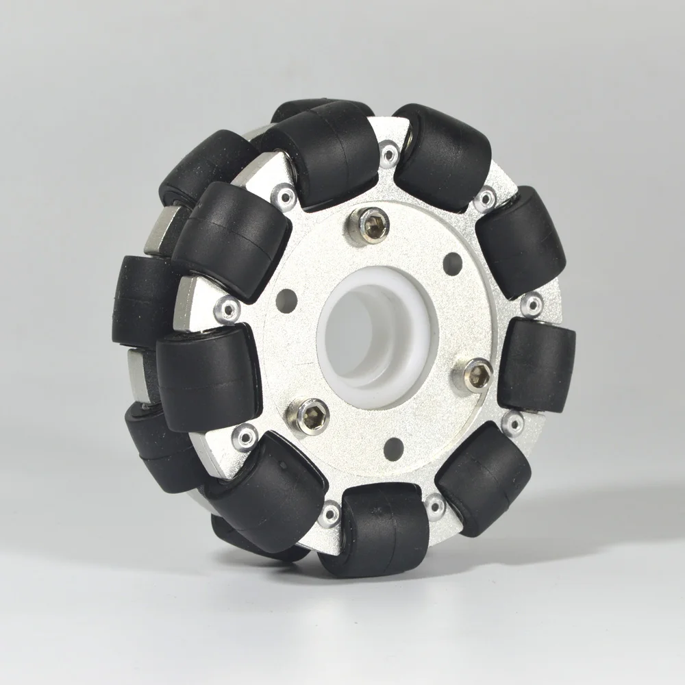 Robot Wheel - 4 дюйма/100 мм, двойное алюминиевое всенаправленное