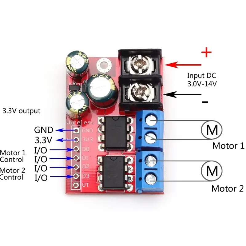 L298N Module - Модуль управления двумя двигателями постоянного тока