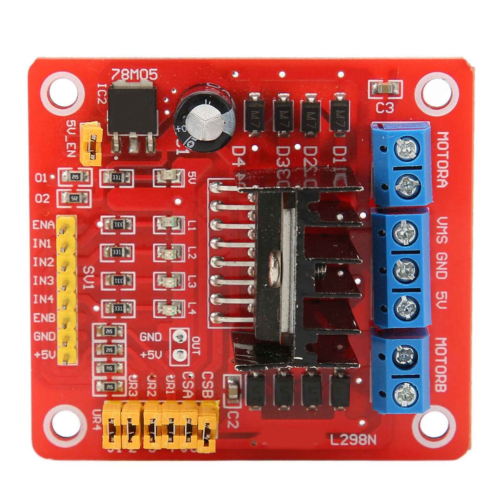 L298N Module - Модуль драйвера шагового двигателя L298N, 5В-35В,