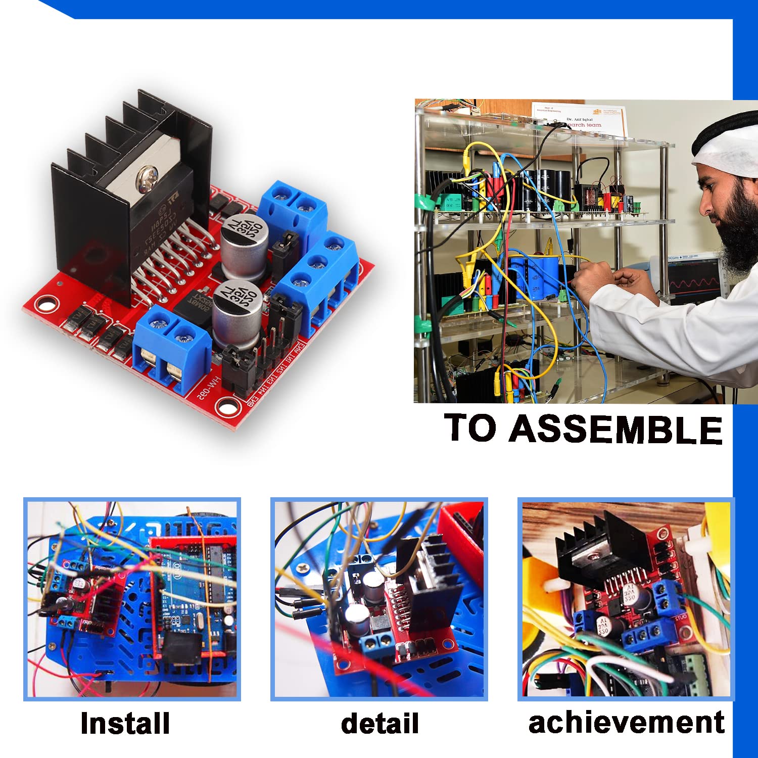 Плата контроллера привода двиг – обзор и цена L298N Module