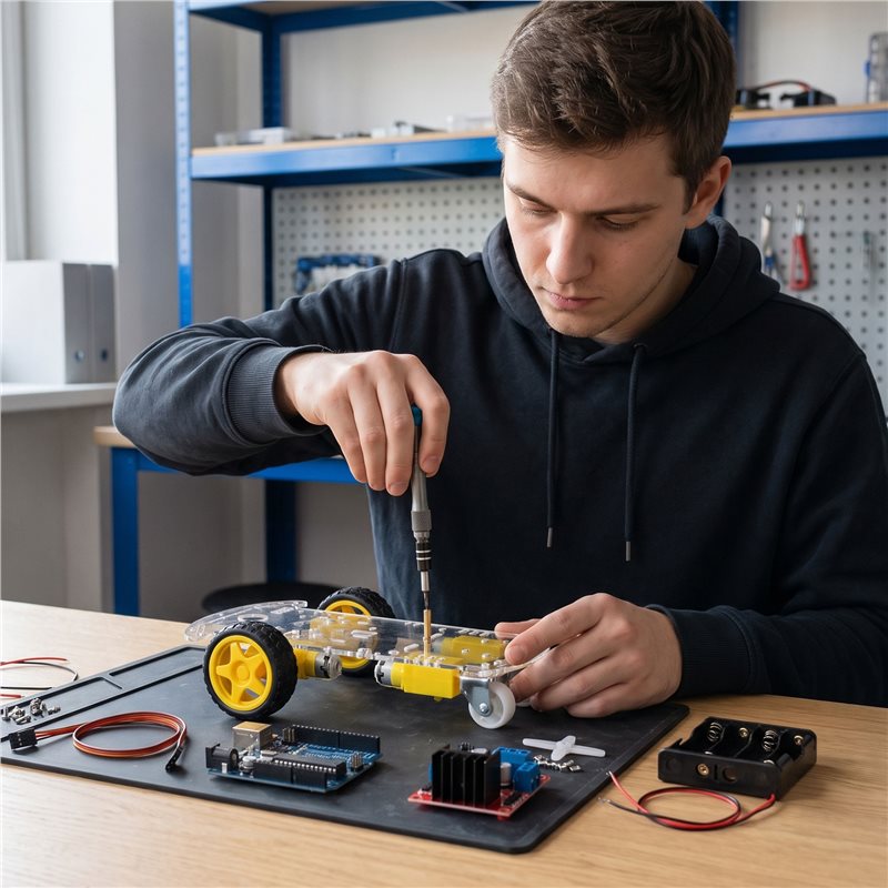 Комплект шасси для умного робо – обзор и цена Arduino Robot