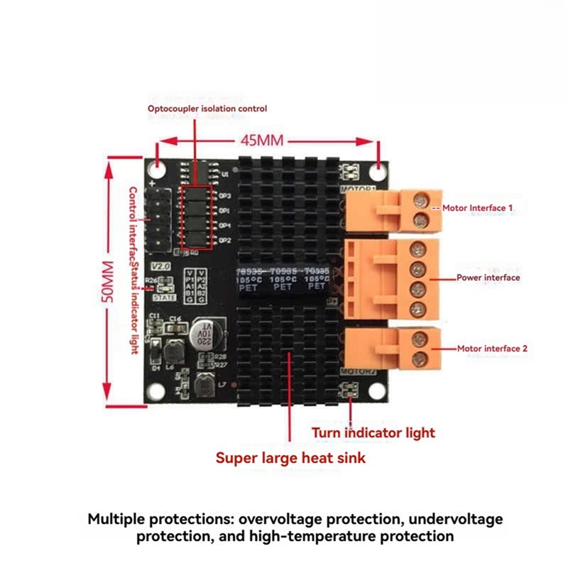 Модуль драйвера щеточного двиг – обзор и цена L298N Module