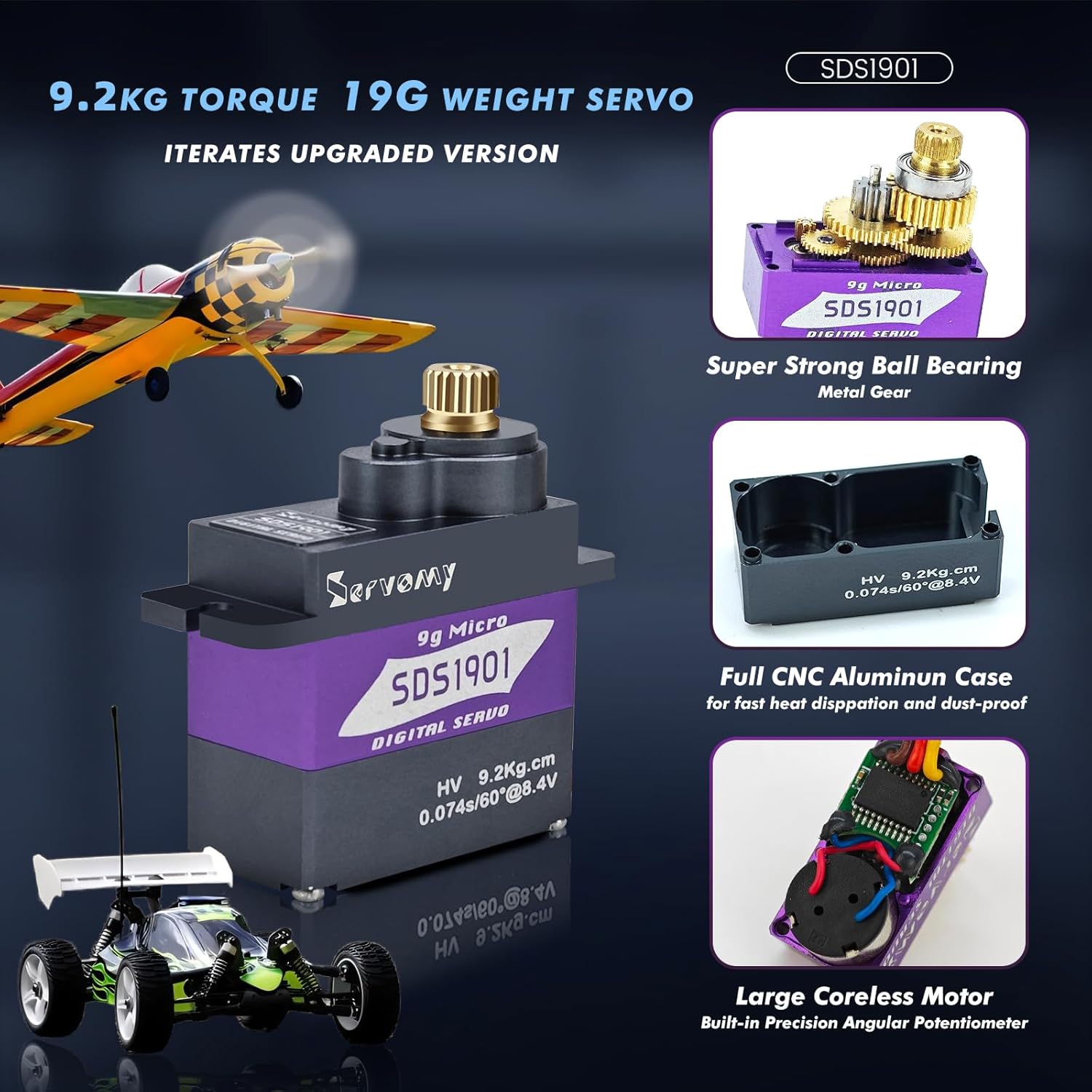 SERVOMY-SDS1901 Цифровой 9G ми – обзор и цена Arduino Robot
