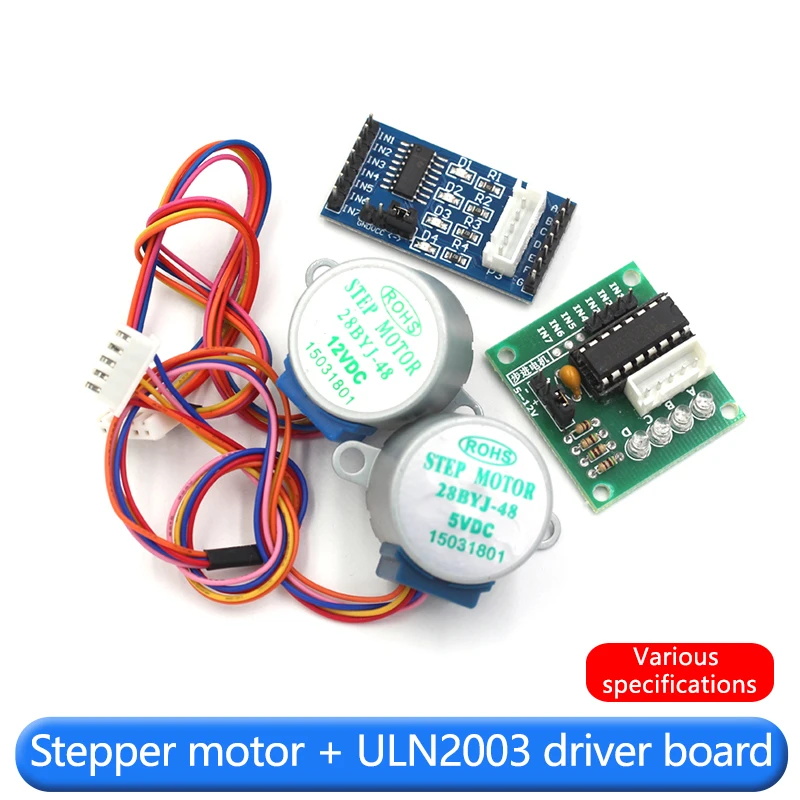 Шаговый двигатель 28BYJ48 ULN2 – обзор и цена Uln2003 Driver